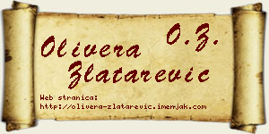 Olivera Zlatarević vizit kartica